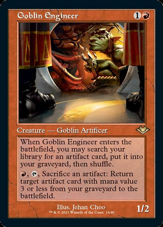 Goblin Engineer (Retro Foil Etched) [Modern Horizons] | Card Citadel