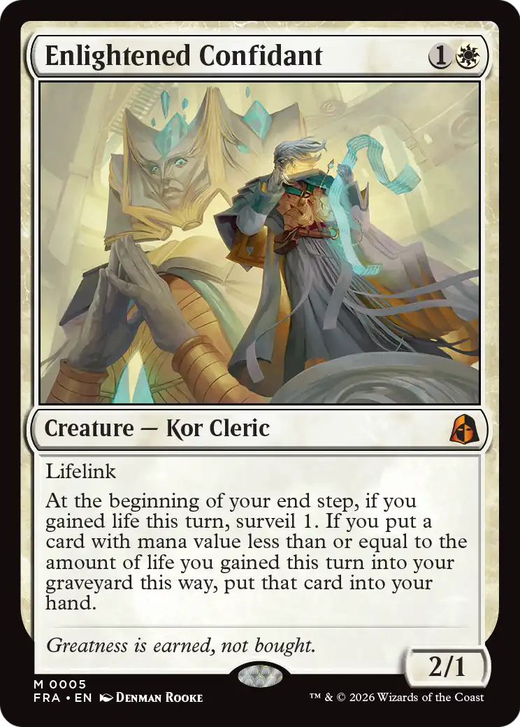 Enlightened Confidant [Reality Fracture] | Card Citadel