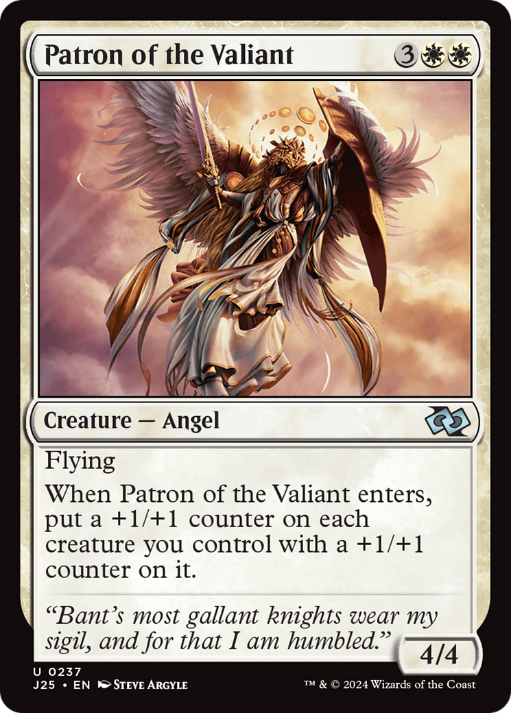 Patron of the Valiant [Foundations Jumpstart] | Card Citadel