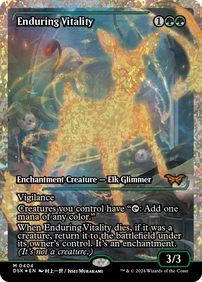 Enduring Vitality (Japan Showcase Fracture Foil) [Duskmourn: House of Horror] | Card Citadel