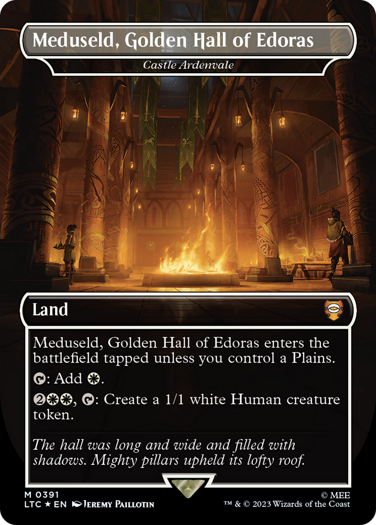 Meduseld, Golden Hall of Edoras - Castle Ardenvale (Surge Foil Realms and Relics) [The Lord of the Rings: Tales of Middle-Earth Commander] | Card Citadel