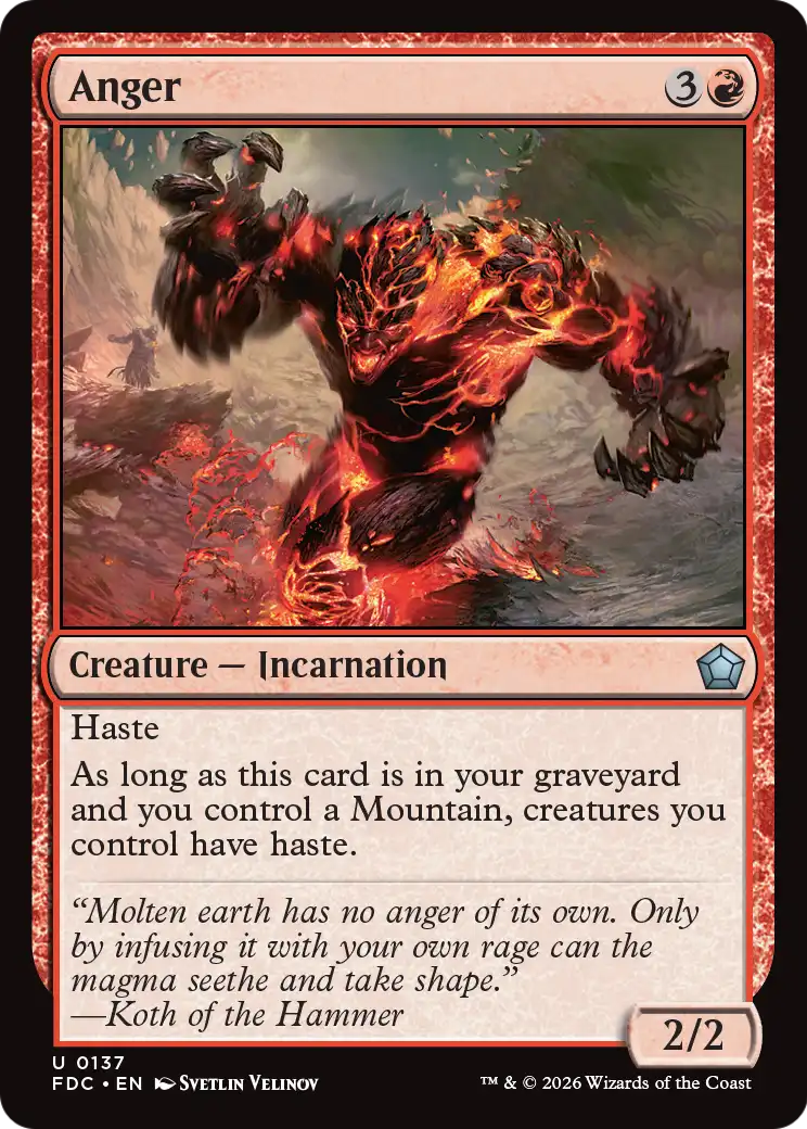 Anger [Foundations Commander] | Card Citadel