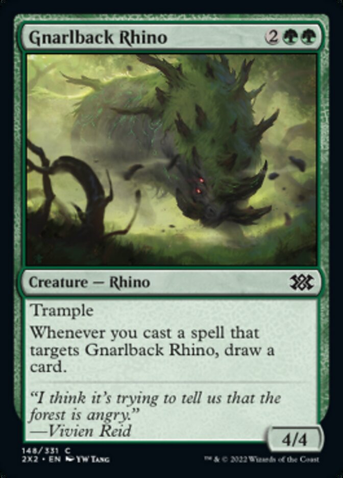 Gnarlback Rhino [Double Masters 2022] | Card Citadel