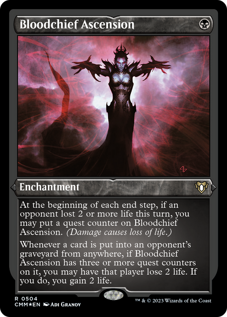 Bloodchief Ascension (Foil Etched) [Commander Masters] | Card Citadel