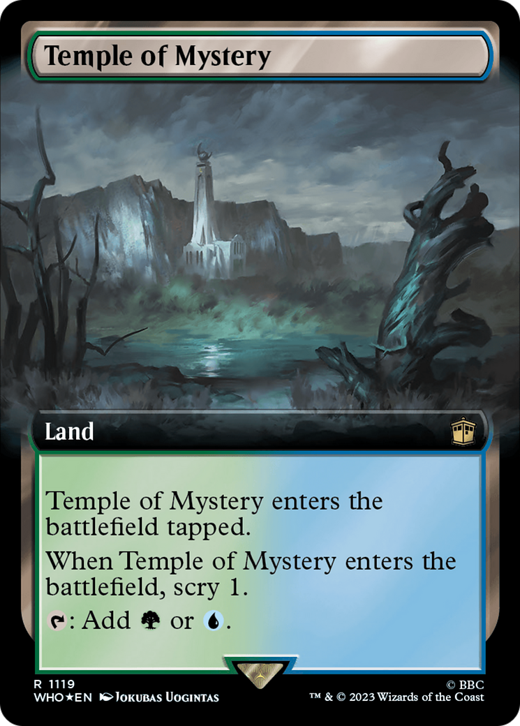 Temple of Mystery (Extended Art) (Surge Foil) [Doctor Who] | Card Citadel