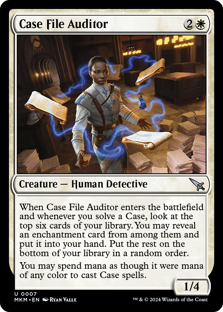 Case File Auditor (Blue) [Murders at Karlov Manor] | Card Citadel