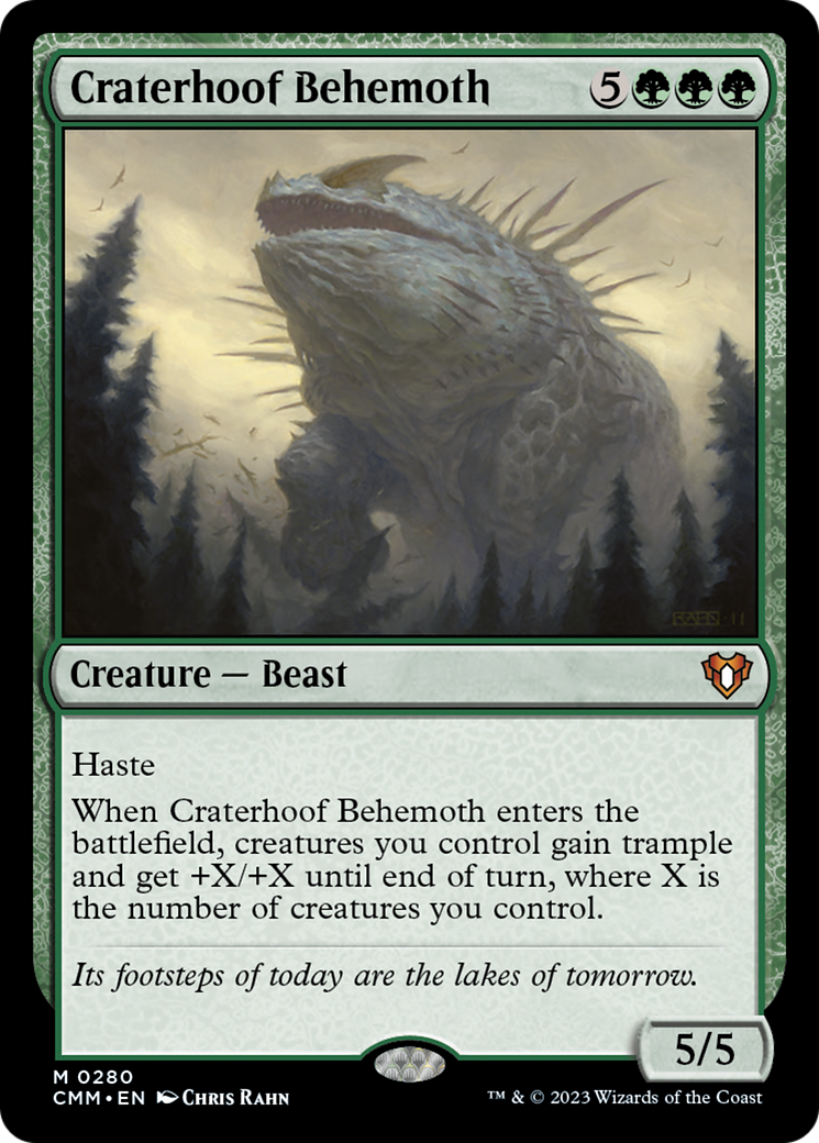 Craterhoof Behemoth [Commander Masters] | Card Citadel