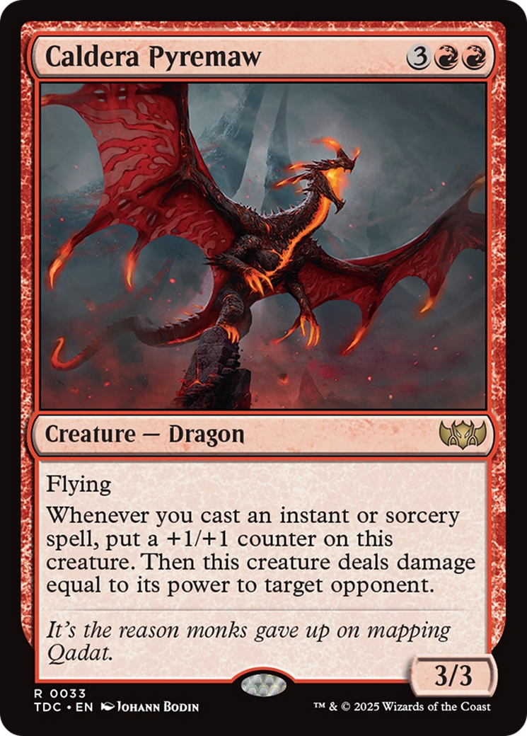 Caldera Pyremaw [Tarkir: Dragonstorm Commander] | Card Citadel