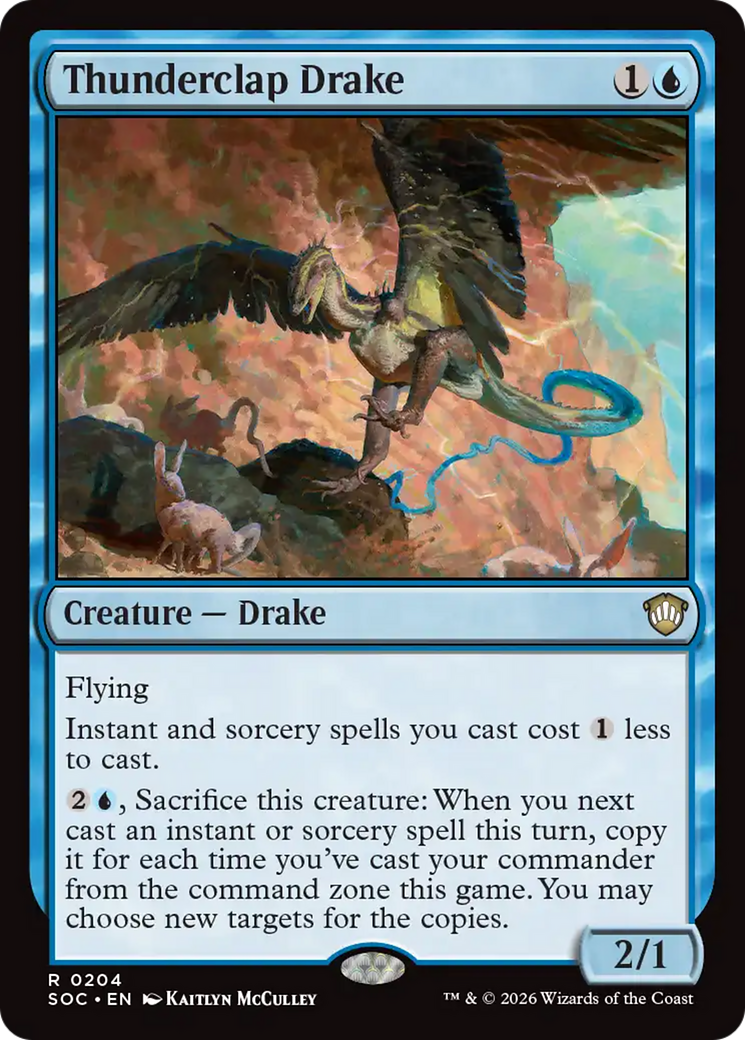 Thunderclap Drake [Secrets of Strixhaven Commander] | Card Citadel