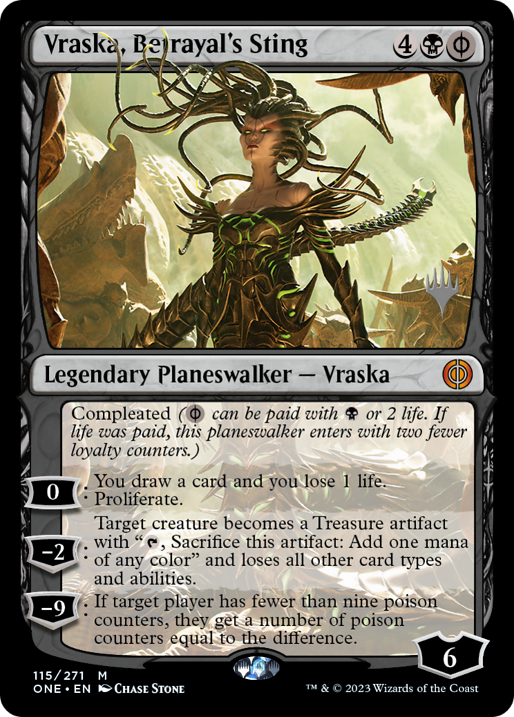 Vraska, Betrayal's Sting (Promo Pack) [Phyrexia: All Will Be One Promos] | Card Citadel