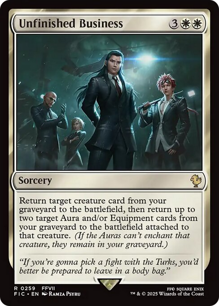 Unfinished Business [FINAL FANTASY Commander] | Card Citadel