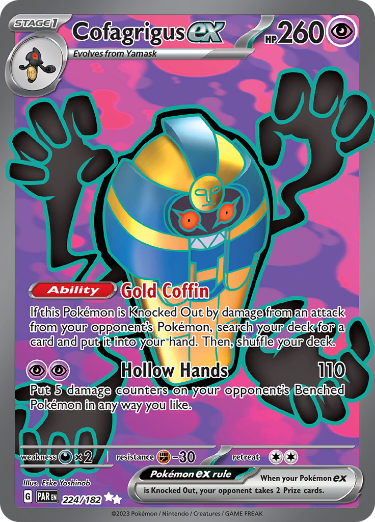 Cofagrigus ex (224/182) [Scarlet & Violet: Paradox Rift] | Card Citadel