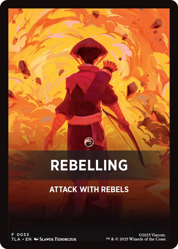 Rebelling Theme Card [Avatar: The Last Airbender Tokens] | Card Citadel