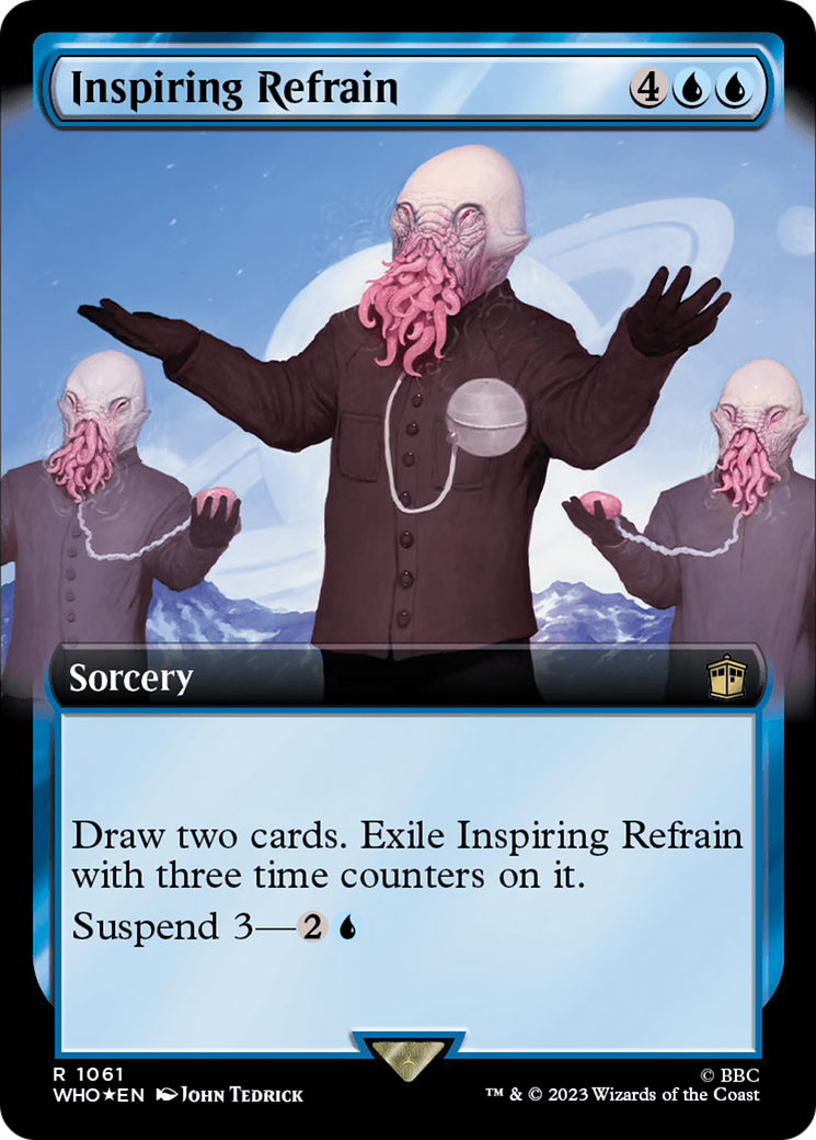 Inspiring Refrain (Extended Art) (Surge Foil) [Doctor Who] | Card Citadel