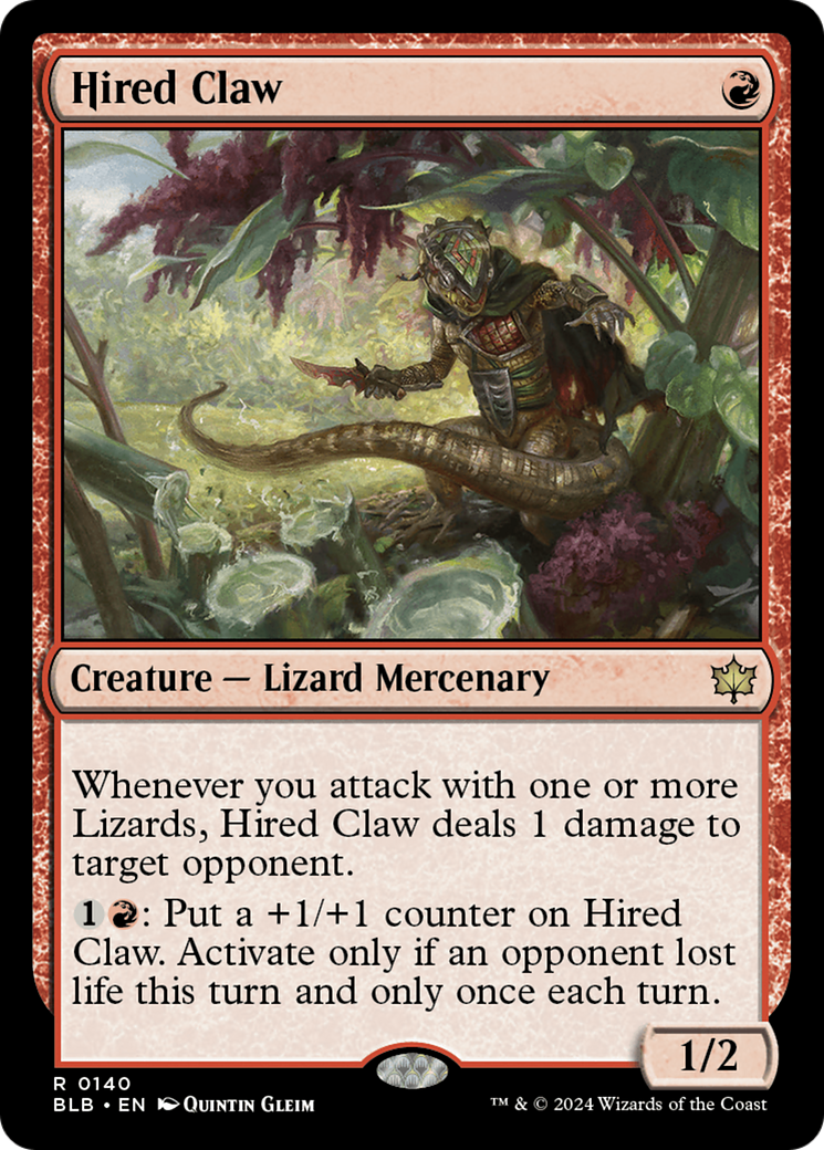 Hired Claw [Bloomburrow] | Card Citadel