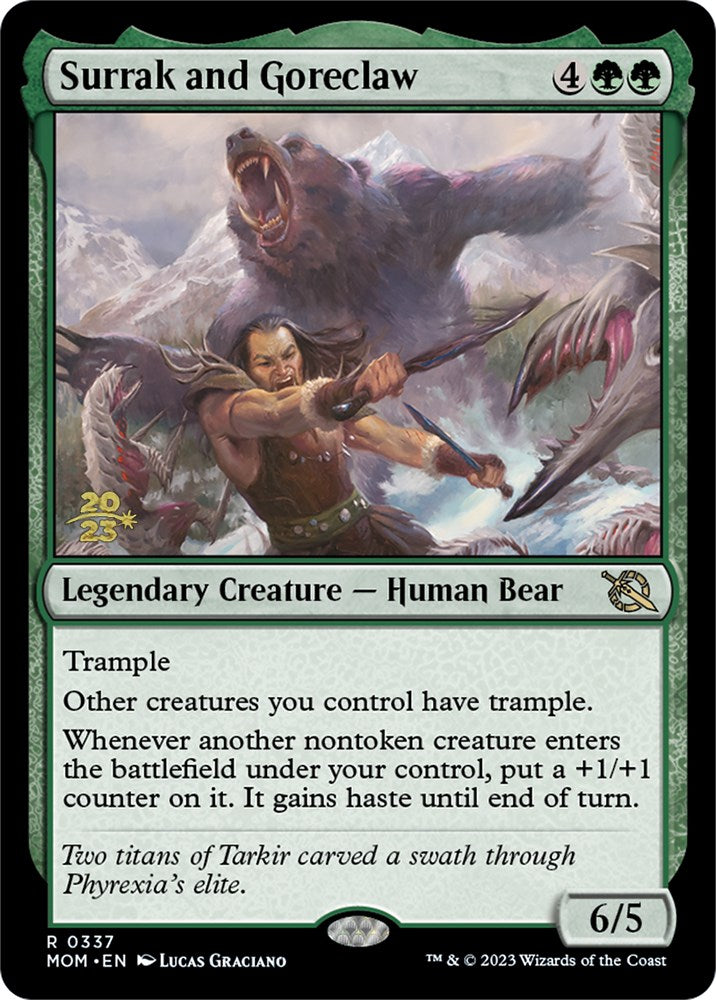 Surrak and Goreclaw [March of the Machine Prerelease Promos] | Card Citadel