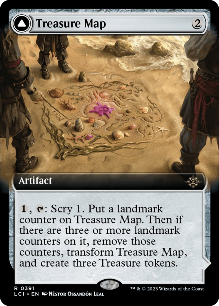 Treasure Map // Treasure Cove (Extended Art) [The Lost Caverns of Ixalan] | Card Citadel