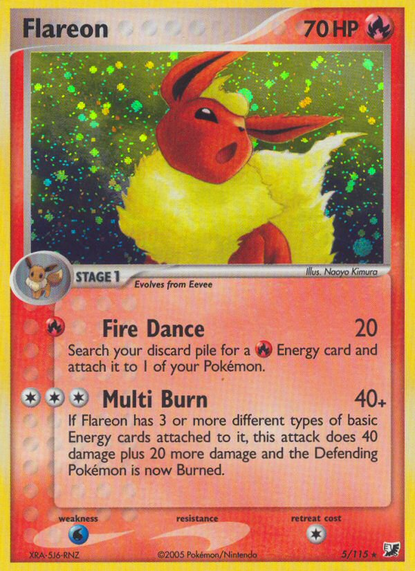 Flareon (5/115) [EX: Unseen Forces] | Card Citadel