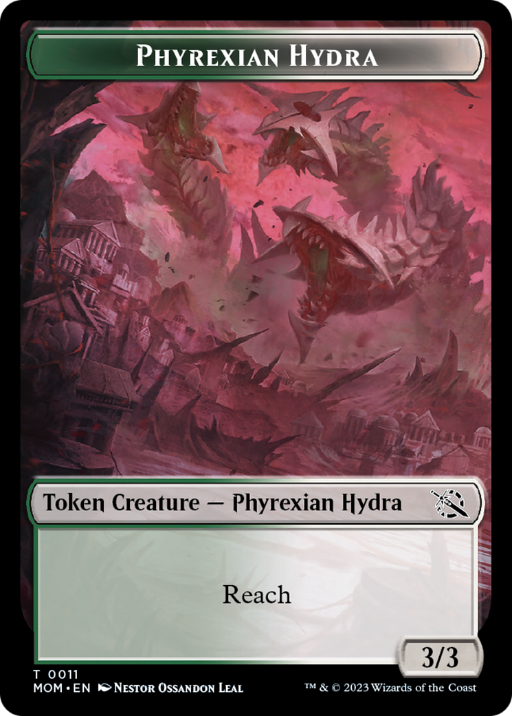 Monk // Phyrexian Hydra (11) Double-Sided Token [March of the Machine Tokens] | Card Citadel