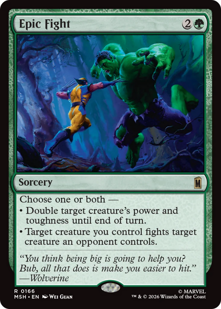 Epic Fight [Marvel Super Heroes] | Card Citadel