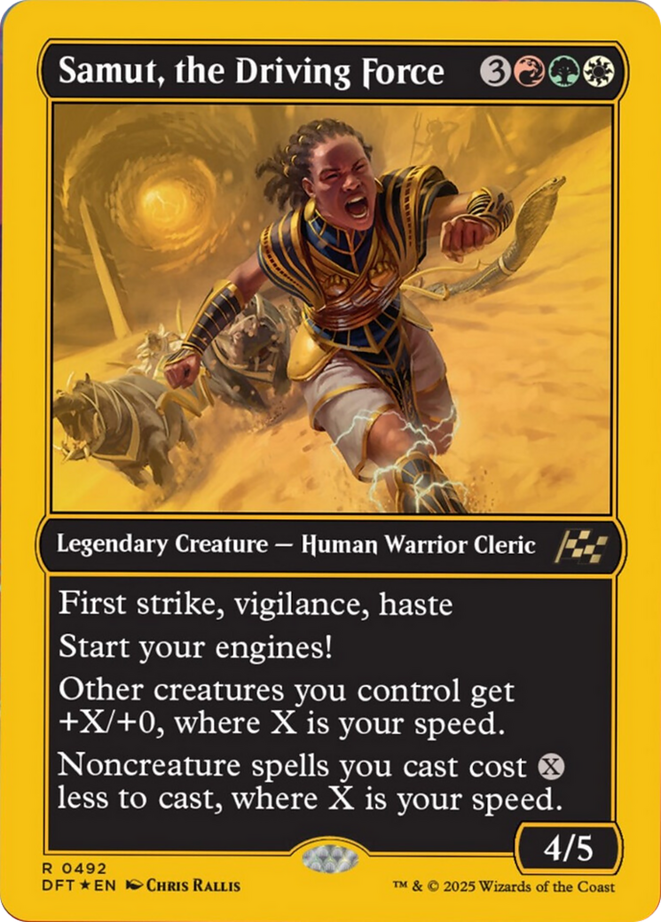 Samut, the Driving Force (First-Place Foil) [Aetherdrift] | Card Citadel