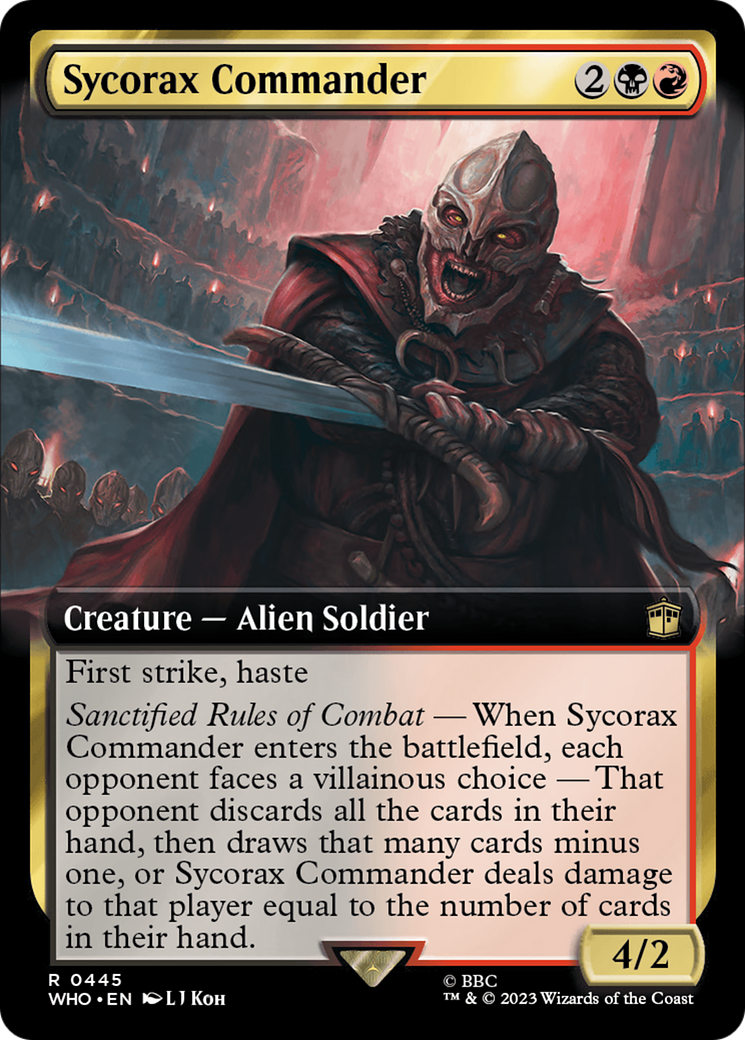 Sycorax Commander (Extended Art) [Doctor Who] | Card Citadel