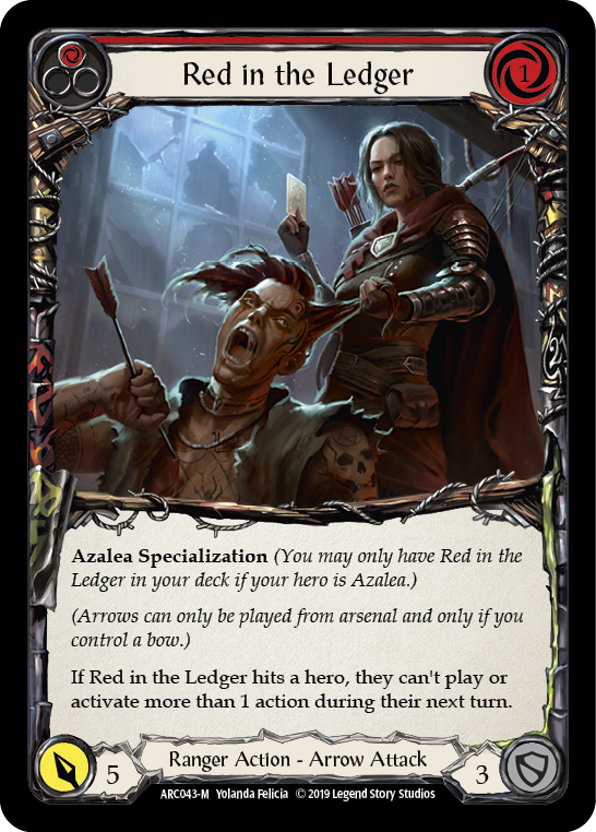 Red in the Ledger [ARC043-M] (Arcane Rising)  1st Edition Normal | Card Citadel