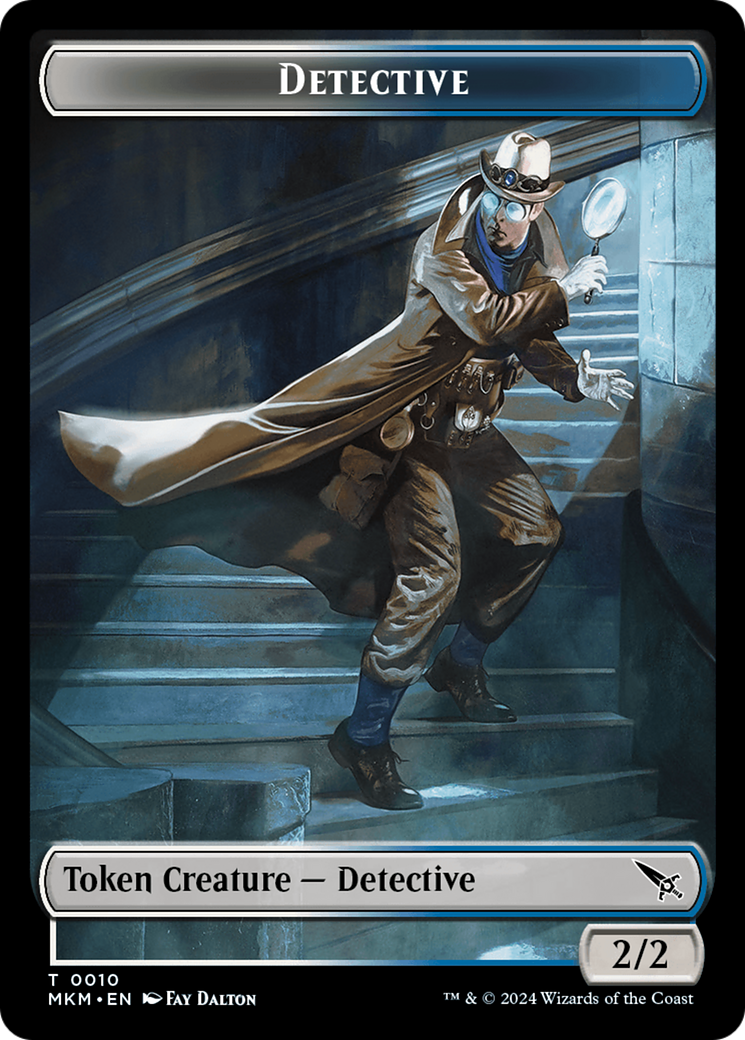Detective // Plant Double-Sided Token [Murders at Karlov Manor Tokens] | Card Citadel