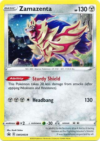 Zamazenta (SWSH034) [Sword & Shield: Black Star Promos] | Card Citadel