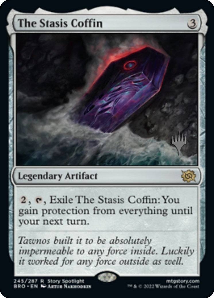 The Stasis Coffin (Promo Pack) [The Brothers' War Promos] | Card Citadel