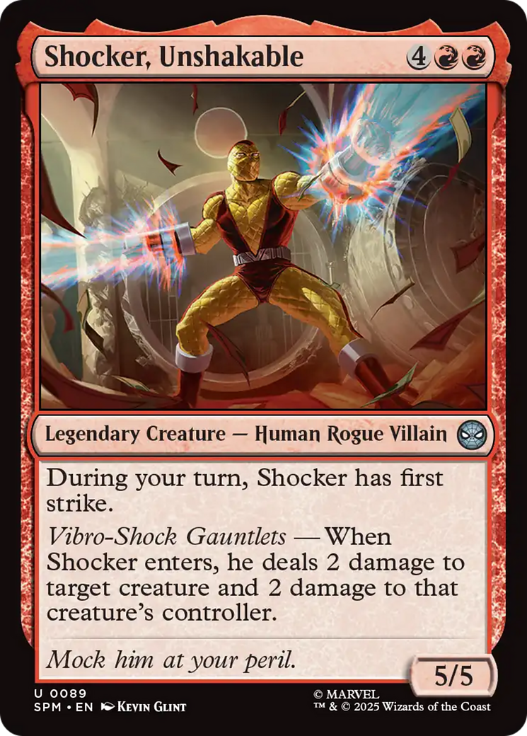 Shocker, Unshakable [Marvel's Spider-Man] | Card Citadel
