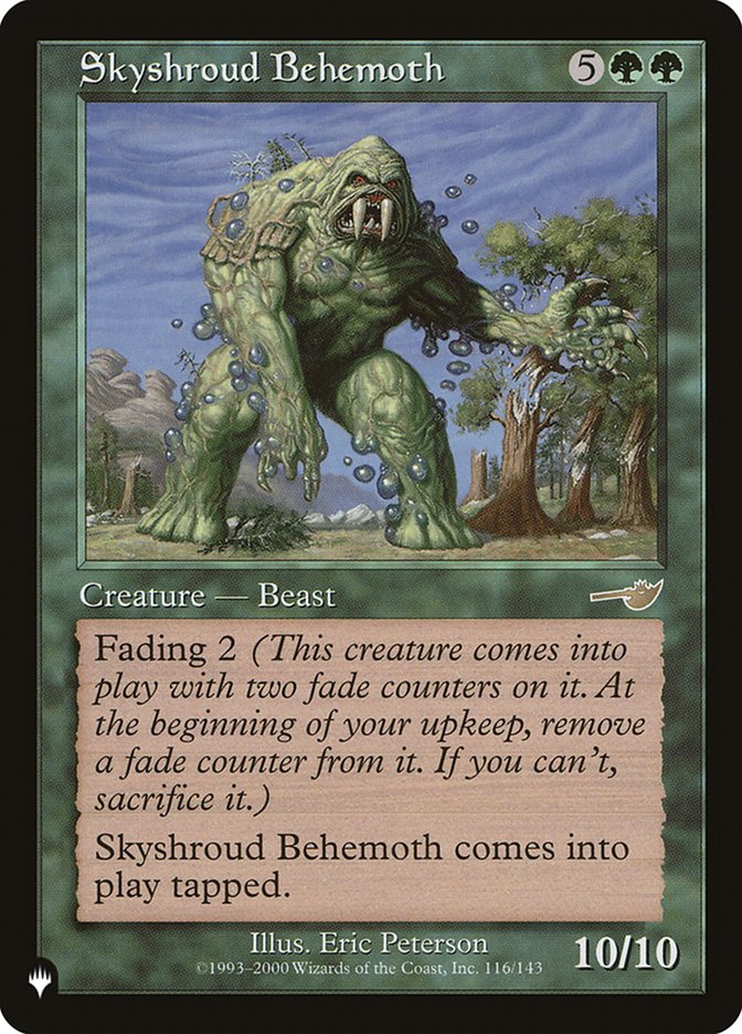 Skyshroud Behemoth [The List] | Card Citadel