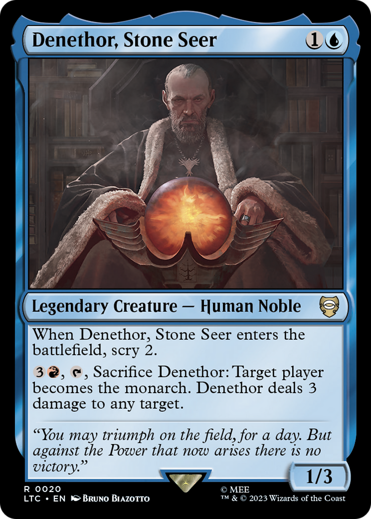 Denethor, Stone Seer [The Lord of the Rings: Tales of Middle-Earth Commander] | Card Citadel