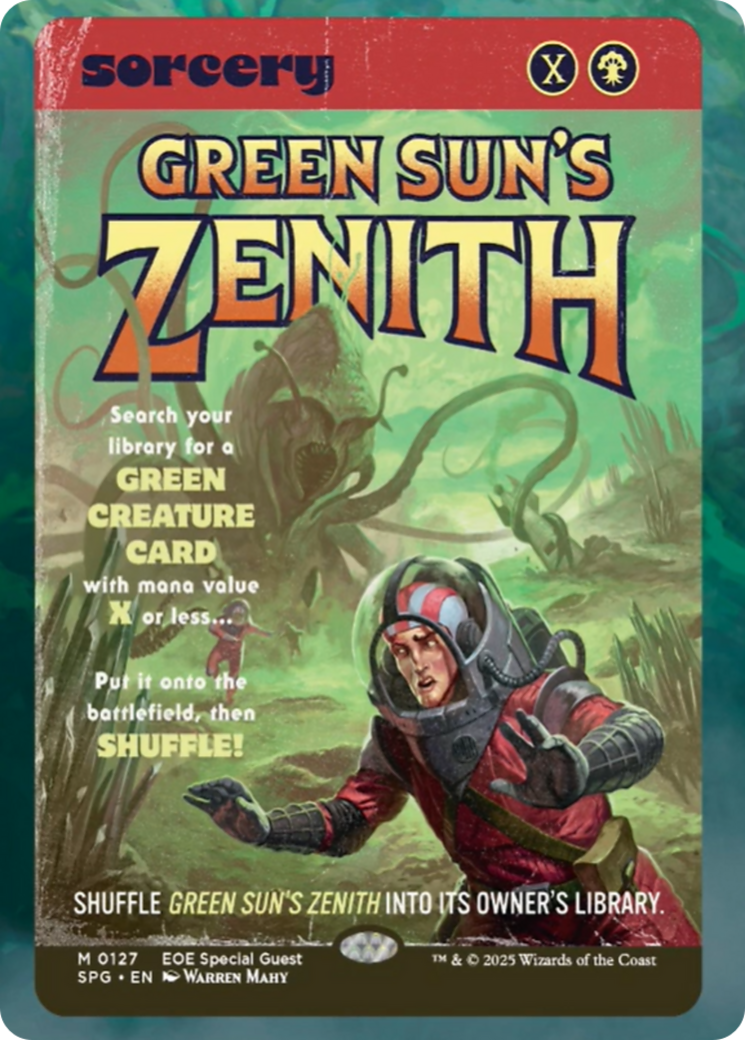 Green Sun's Zenith (Showcase) [Edge of Eternities Special Guests] | Card Citadel