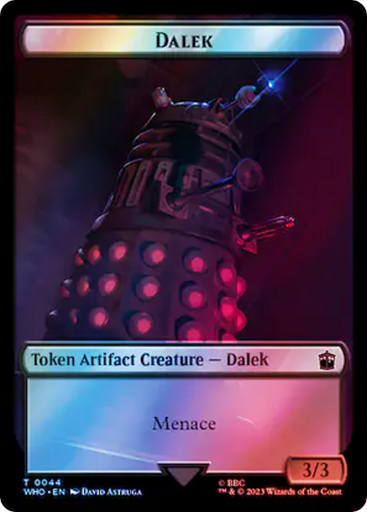 Dalek // Alien Insect Double-Sided Token (Surge Foil) [Doctor Who Tokens] | Card Citadel