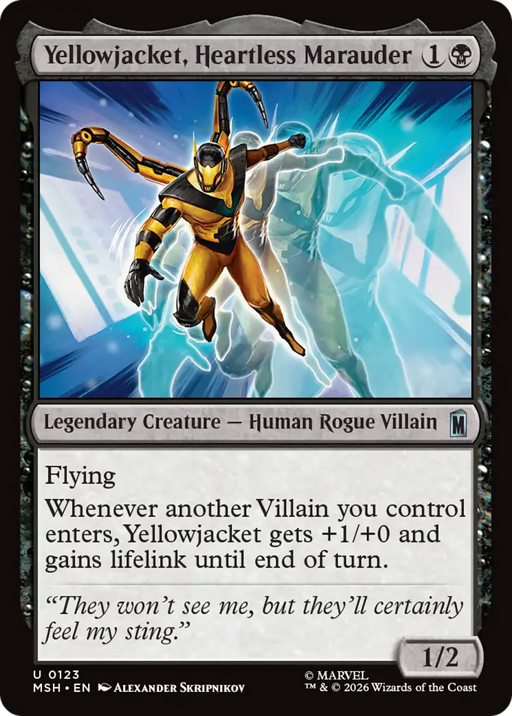 Yellowjacket, Heartless Marauder [Marvel Super Heroes] | Card Citadel