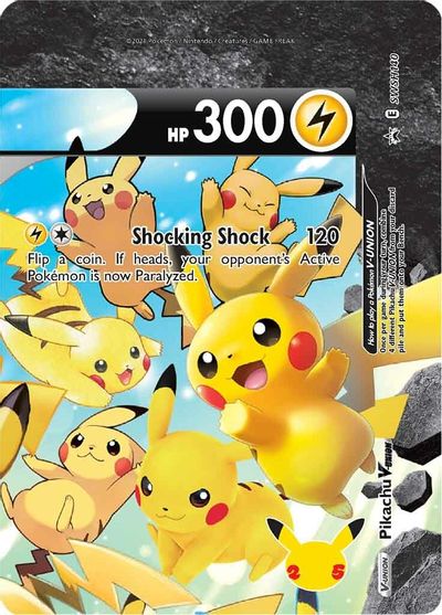 Pikachu V-UNION (SWSH140) (Celebrations) [Sword & Shield: Black Star Promos] | Card Citadel