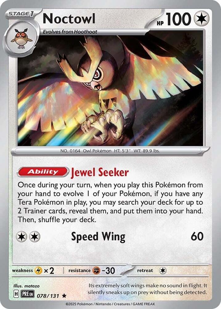 Noctowl (078/131) [Scarlet & Violet: Prismatic Evolutions] | Card Citadel