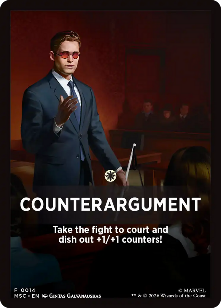 Counterargument Theme Card [Marvel Super Heroes Commander] | Card Citadel