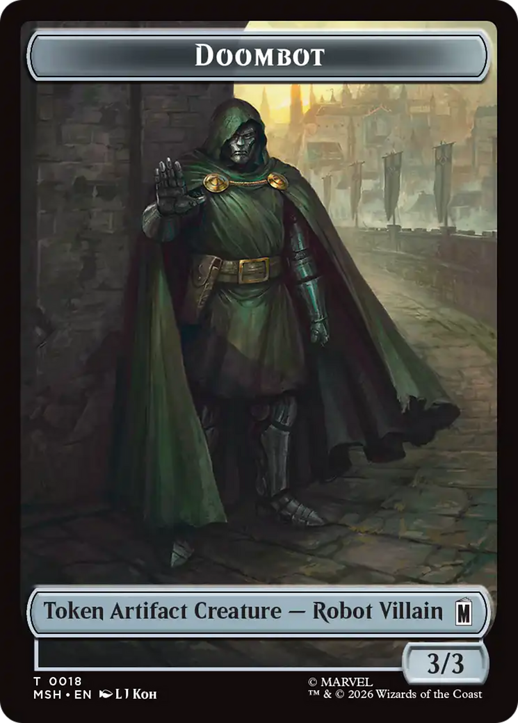 Merfolk // Doombot Double-Sided Token [Marvel Super Heroes Tokens] | Card Citadel