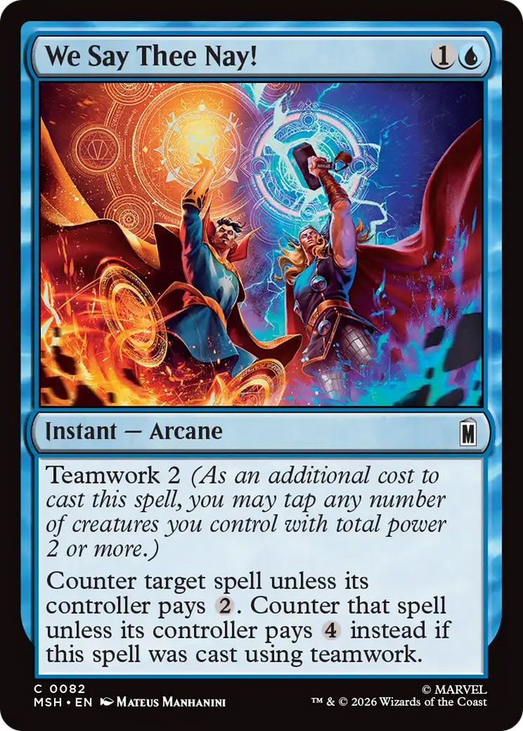 We Say Thee Nay! [Marvel Super Heroes] | Card Citadel