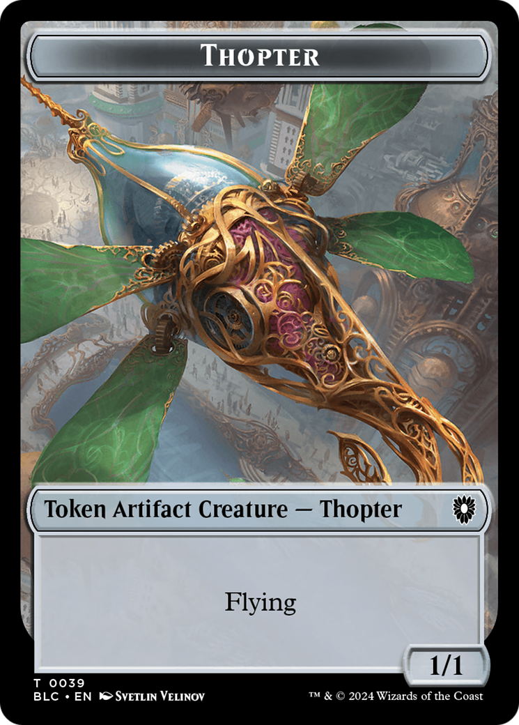 Goblin // Thopter Double-Sided Token [Bloomburrow Commander Tokens] | Card Citadel