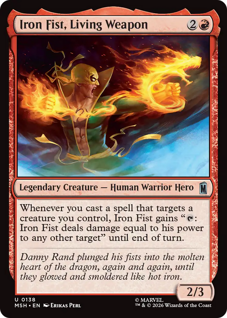 Iron Fist, Living Weapon [Marvel Super Heroes] | Card Citadel