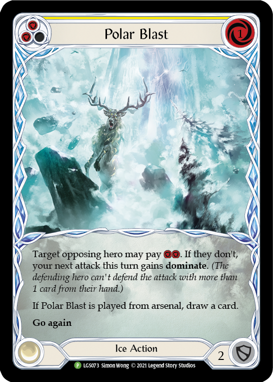 Polar Blast (Yellow) [LGS073] (Promo)  Rainbow Foil | Card Citadel