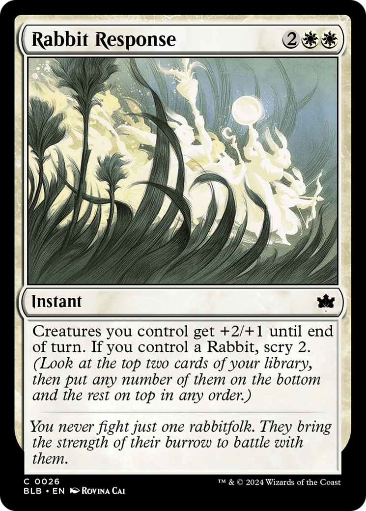 Rabbit Response [Bloomburrow] | Card Citadel