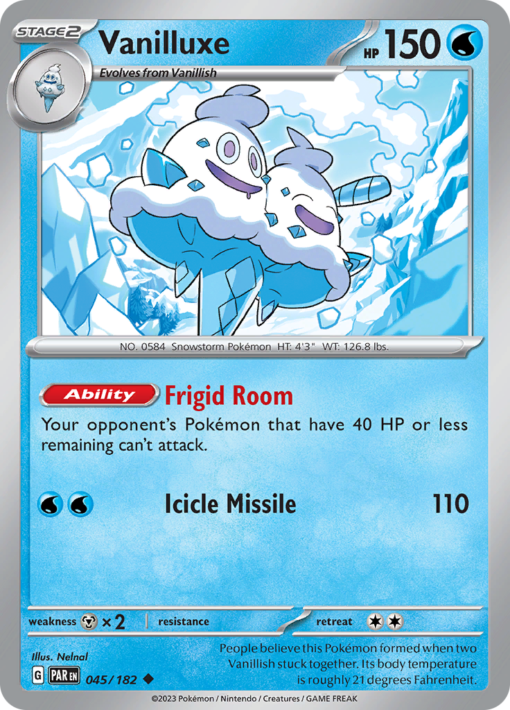 Vanilluxe (045/182) [Scarlet & Violet: Paradox Rift] | Card Citadel