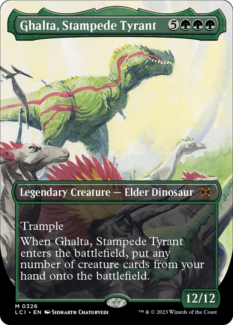 Ghalta, Stampede Tyrant (Borderless) [The Lost Caverns of Ixalan] | Card Citadel