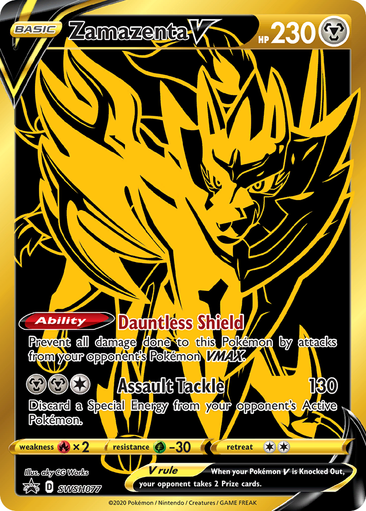 Zamazenta V (SWSH077) [Sword & Shield: Black Star Promos] | Card Citadel