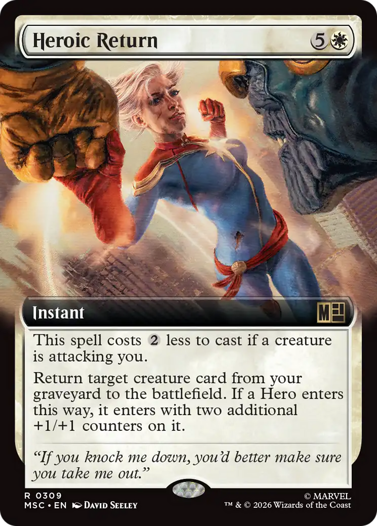 Heroic Return (Extended Art) [Marvel Super Heroes Commander] | Card Citadel
