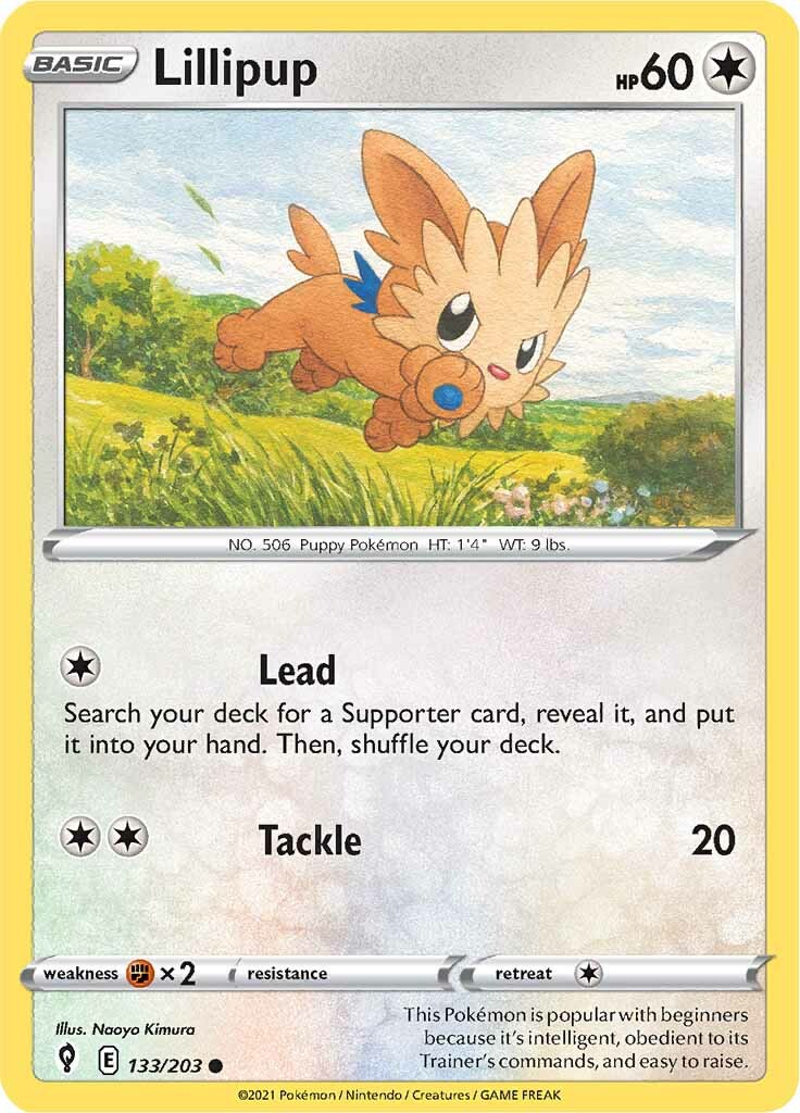 Lillipup (133/203) [Sword & Shield: Evolving Skies] | Card Citadel